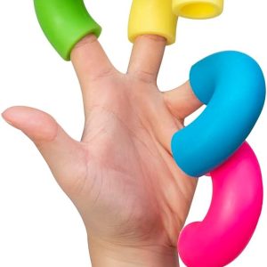 Schylling NeeDoh Mac ‘N- Squeeze – Sensory Squeeze Toy – Contains 4 Squishy Noodles – 3 Wide – Color May Vary (Pack of 1)