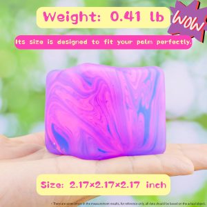 NeeDoh Nice Cube ?C Solid Squish ?C Pink & Blue