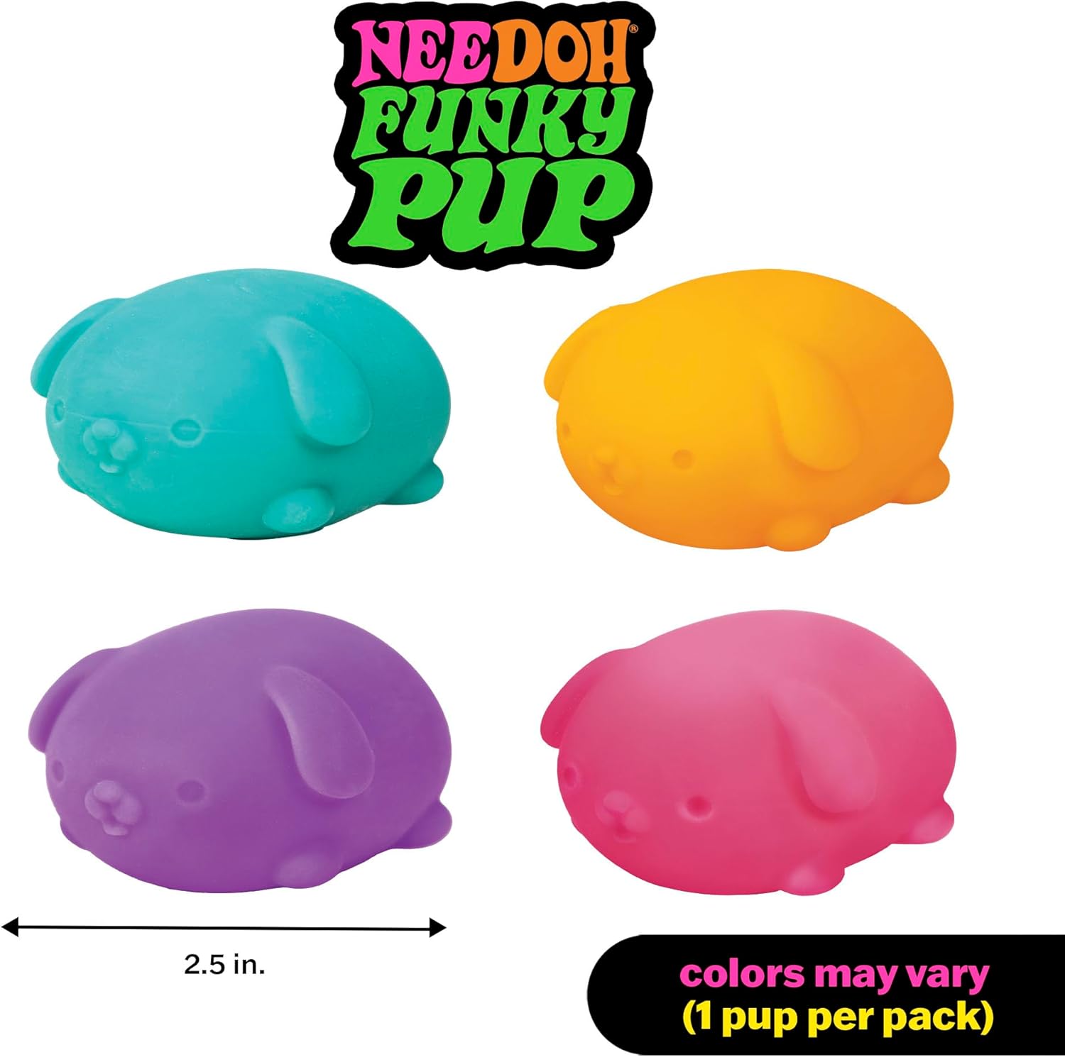 NeeDoh Funky Pups ?C One Dog Per Pack