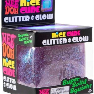 NeeDoh Nice Cube Glitter & Glow : Toys & Games