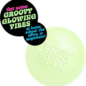 Schylling NeeDoh Glow in The Dark – Sensory Squeeze Toy – Gratifying Glowing Glob – 2.5 Wide – Glow in The Dark (Pack of 1)