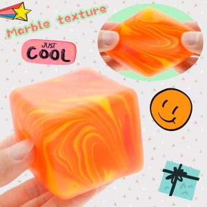 eeDoh Nice Cube C Solid Squish C Yellow & Orange