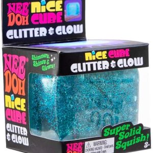 NeeDoh Nice Cube Glitter & Glow : Toys & Games
