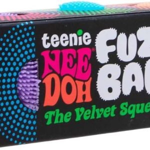 Schylling Teenie NeeDoh Fuzz Ball – Mini Sensory Toy with a Velvet Texture and Soft Cloud Squish – Color May Vary; Three Fuzz Balls Per Pack