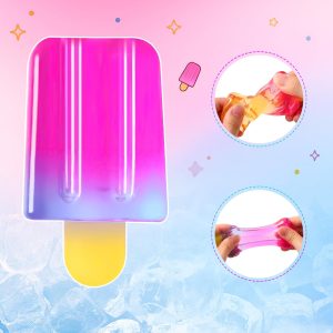 Ice Cream Squishy Toy. Cute Squishy Moldable Slow Rise Relaxing Sensory Fidget Stress. Squeeze Ball Relief for Anxiety Relief (Blue) : Toys & Games