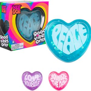 Schylling Needoh Good Vibes Only – Sensory Squeeze Toy – Colors May Vary (1 Per Pack) : Toys & Games