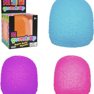 Schylling NeeDoh Gumdrop – Textured Sensory Toy with Super Solid Squish – 2.5 Tall – Colors May Vary (Pack of 1) : Toys & Games