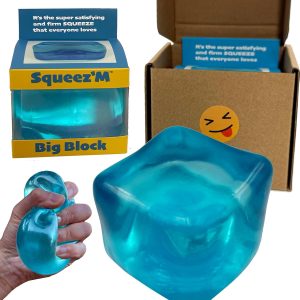 Premium Original Big Block Squeez’M Cube ?C 35% Larger Than The Standard Squishy Cube. Sensory Fidget Toy for Kids & Adults. Stress Relief. Focus & Play ?C Durable. Gift-Ready ?C ASTM Certified 3+ : Toys & Games