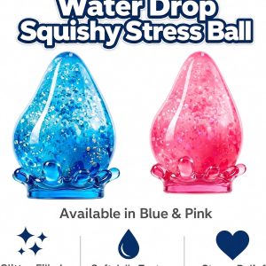 Squishy Stress Ball. Soft Squeeze Fidget Toy for Kids & Adults. Sensory Anxiety Relief Toy. Stretchy Durable Hand Toy for Relaxation. Party Favors & Everyday Play : Toys & Games