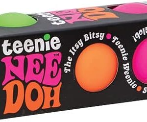 Schylling NeeDoh Teenie – Sensory Fidget Toy – 3 Mini Groovy Globs in Assorted Colors – Ages 3 to Adult (Pack of 1)
