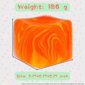 eeDoh Nice Cube C Solid Squish C Yellow & Orange
