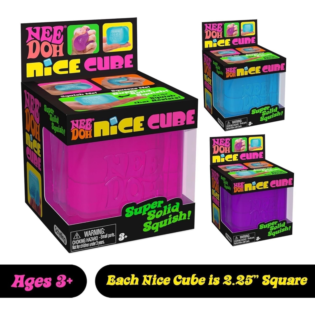 NeeDoh Nice Cube – Solid Squish