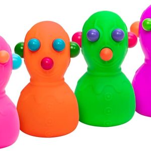 Schylling NeeDoh Panic Pete – Sensory Squeeze Toy – Popping Eyes. Ears & Nose – 4 Tall – Color May Vary (Pack of 1)