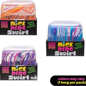 Schylling NeeDoh Swirl Nice Berg – Jumbo Squishy Squeezy Fun – Colors May Vary